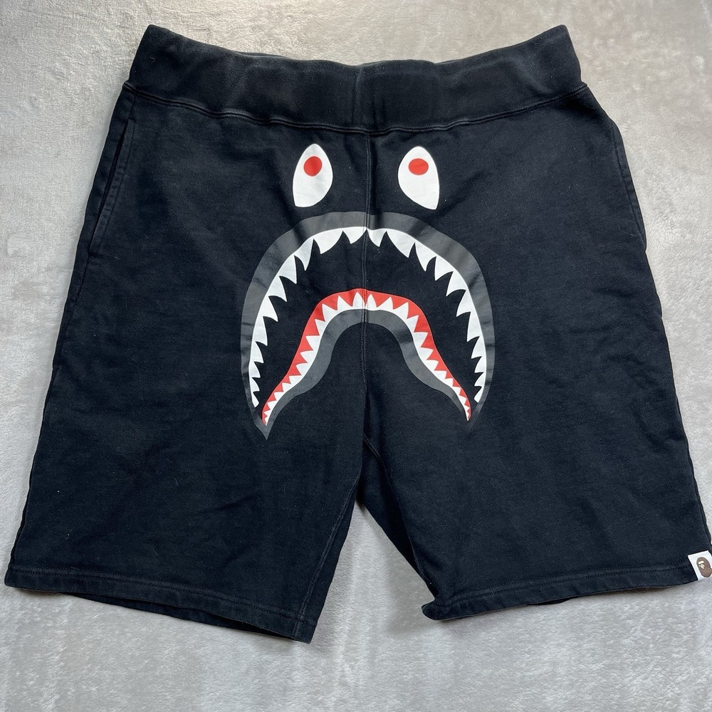 Bape Shark Shorts Black Size XXL